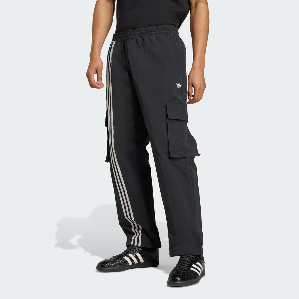 Front Stripes Woven Cargo Pants
