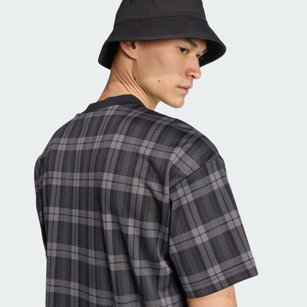 TARTAN ALL OVER PRINT LOOSE TEE