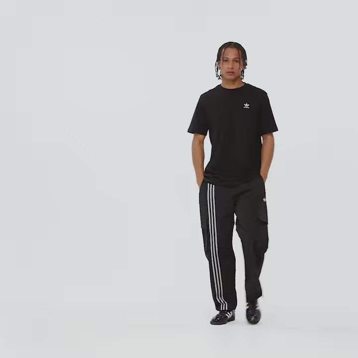 Front Stripes Woven Cargo Pants